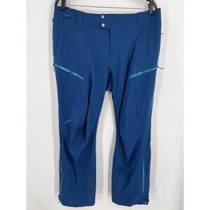Patagonia Stormstride Snow Ski Pants H2NO Womens Sz XL Lagom Blue Recco NWT $449